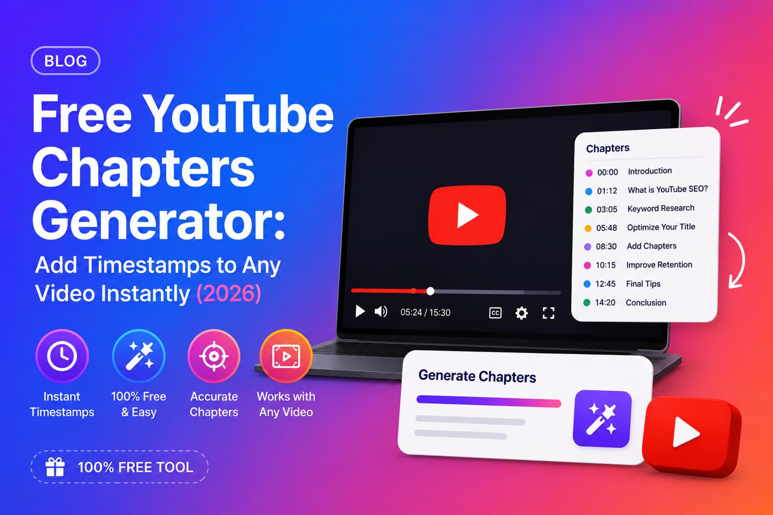Free YouTube Chapters Generator: Add Timestamps to Any Video Instantly (2026)
