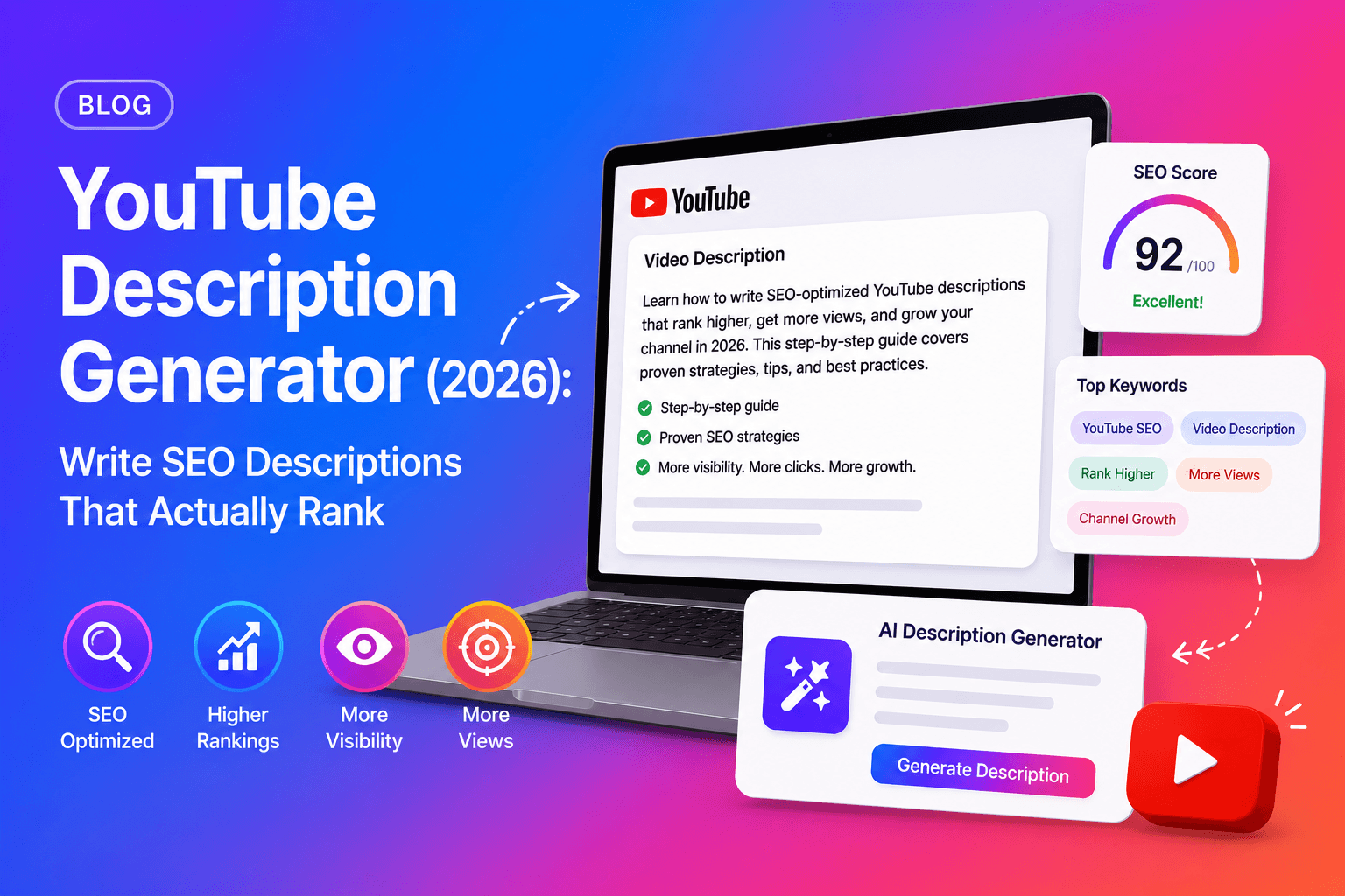YouTube Description Generator (2026): Write SEO Descriptions That Actually Rank