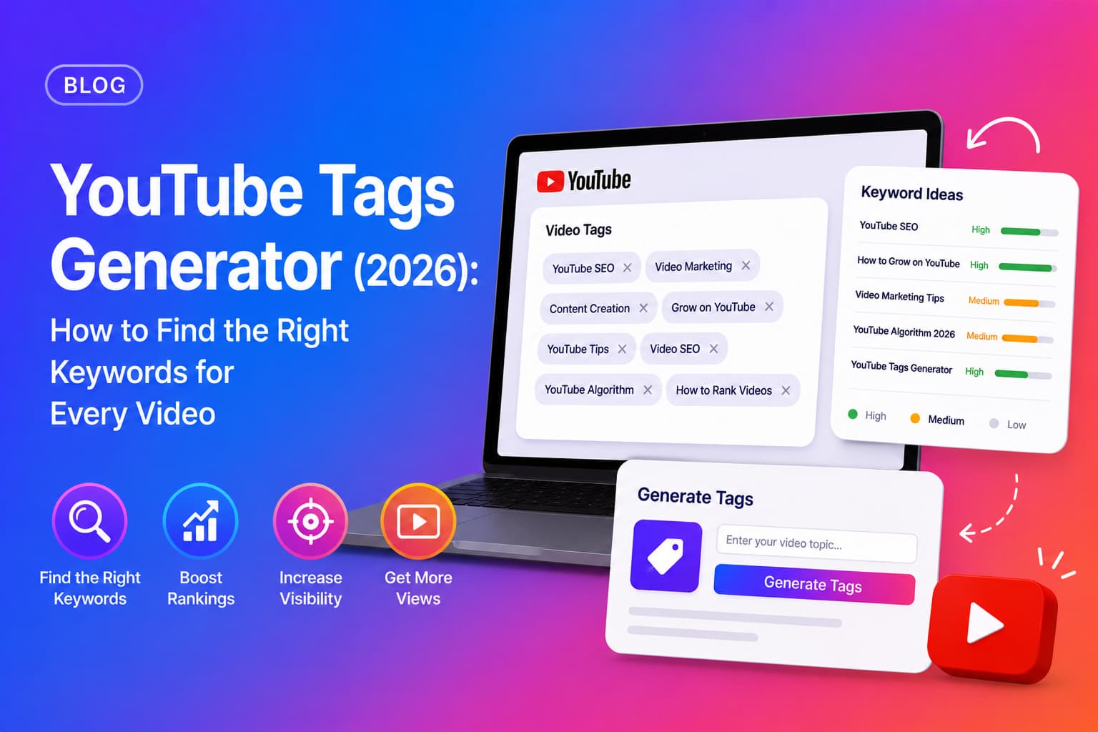 YouTube Tags Generator (2026): How to Find the Right Keywords for Every Video